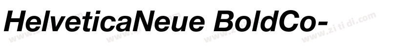 HelveticaNeue BoldCo字体转换
